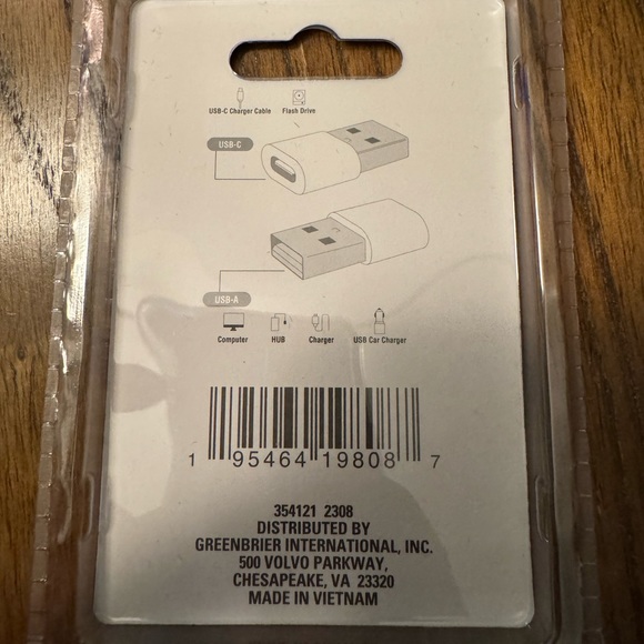 E-Circuit USB TO TYPE C ADAPTER Female to Male USB 2.0 - Picture 2 of 2